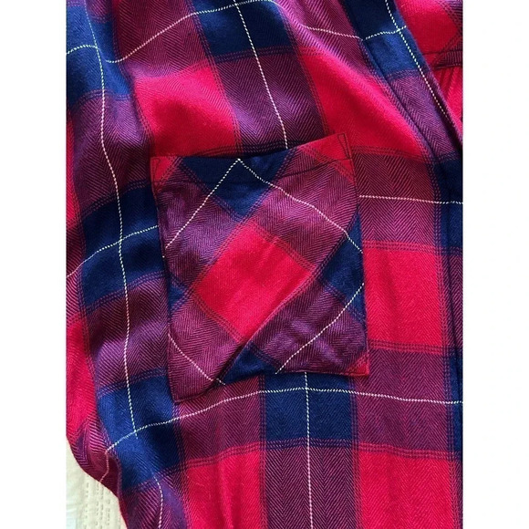 Rails red, blue and white plaid belted dress size medium - Picture 4 of 6